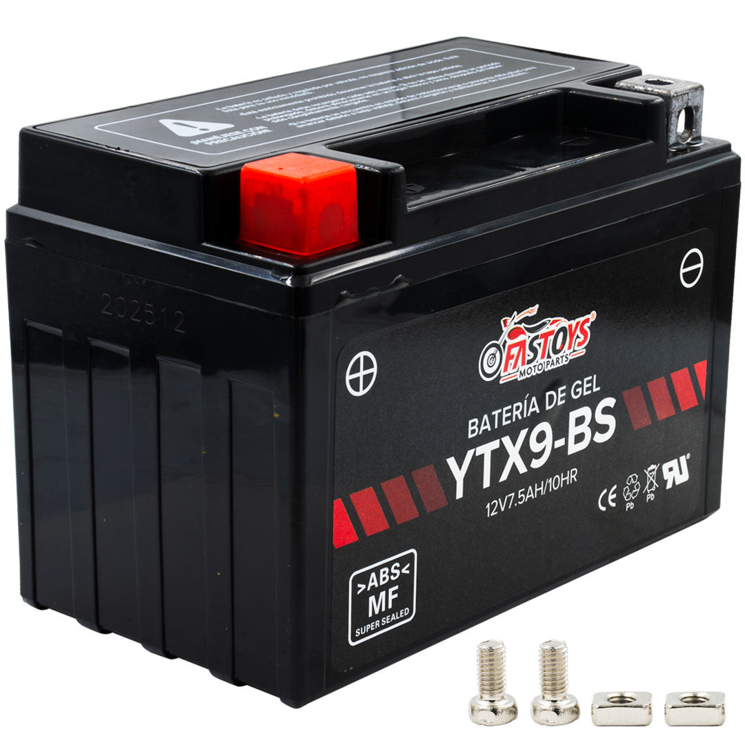 BATERIA GEL FASTOYS YTX9-BS (+/-) 9.2X14.6X8.6CM